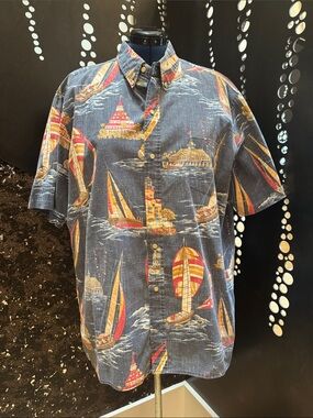 Reyn Spooner San Diego Print Short-Sleeve Button-Down Shirt